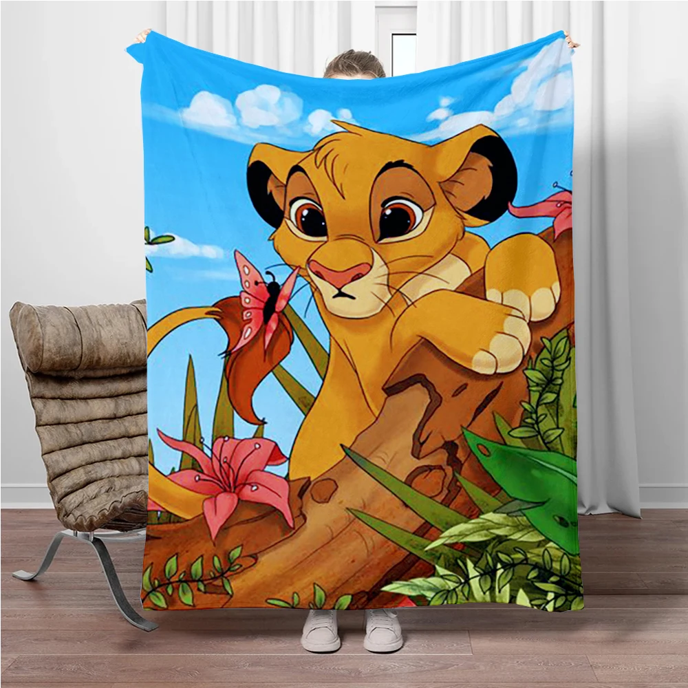 31 Style Lion King Simba Cartoon Flannel Blanket.Sofa,Bedroom.Bed Home Office Nap Blanket Car,Camping,Travel Picnic Blanket Gift