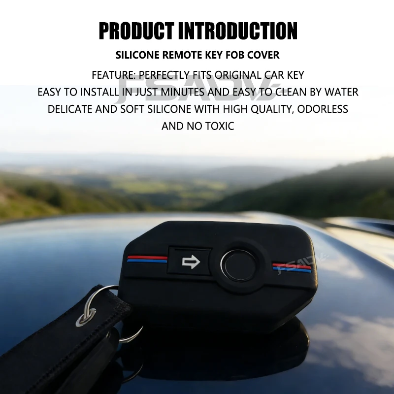 For BMW R1200GS LC ADV R1250GS GSA F800GS Adventure S1000XR F750GS F850GS Silicone Remote Key Fob Keychain Ring Shell Case Cover