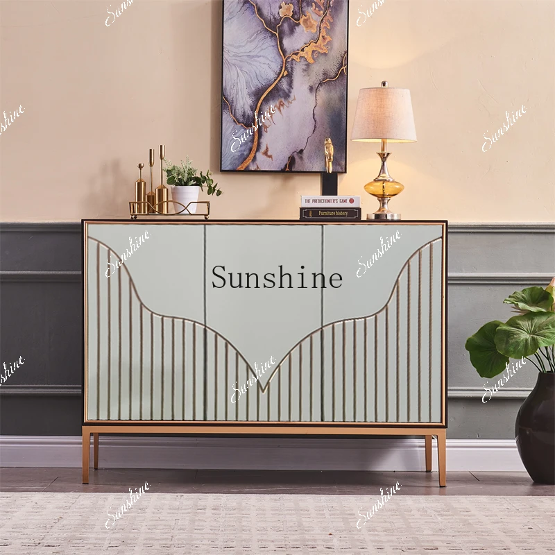 

Italian simple door shoe cabinet living room decorative cabinet partition FT