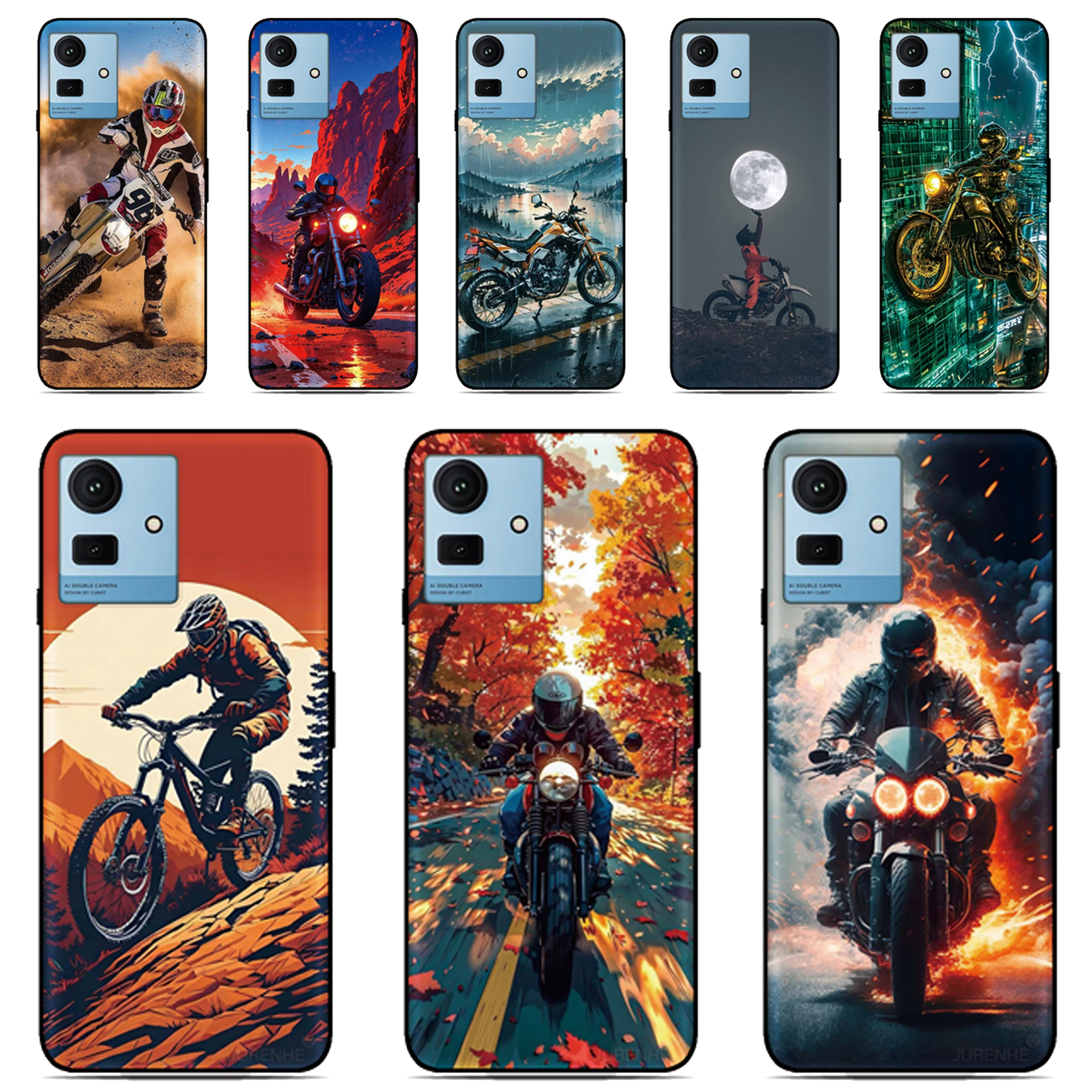 Motorcycle Car Phone Case For Ulefone Note 20 19 18 Ultra 10 12 13 14 15 16 17 Pro 13P 12P 11P 10P Silicone Soft Back Cover