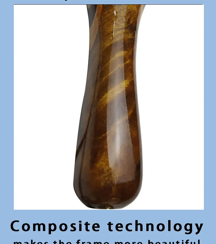 TAKEDO LYH03 Kescher Gold Kampfer Forellennetz Wasserdicht Cinnamomum Camphora Holzgriff Fischernetz Fang- und Release-Netz – Detail 7