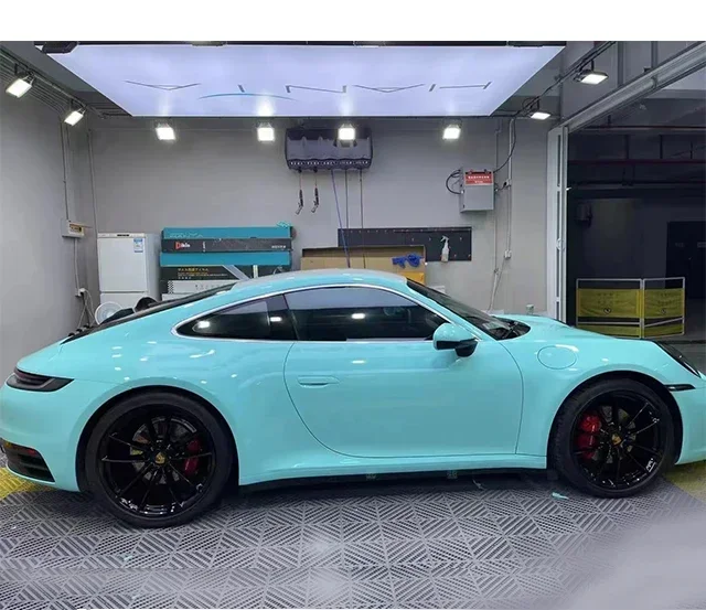 1,52*17 м синий цвет, виниловая пленка для автомобиля, глянцевая морская вода, ТПУ, виниловая пленка, рулоны автомобильной пленки, оптовая продажа