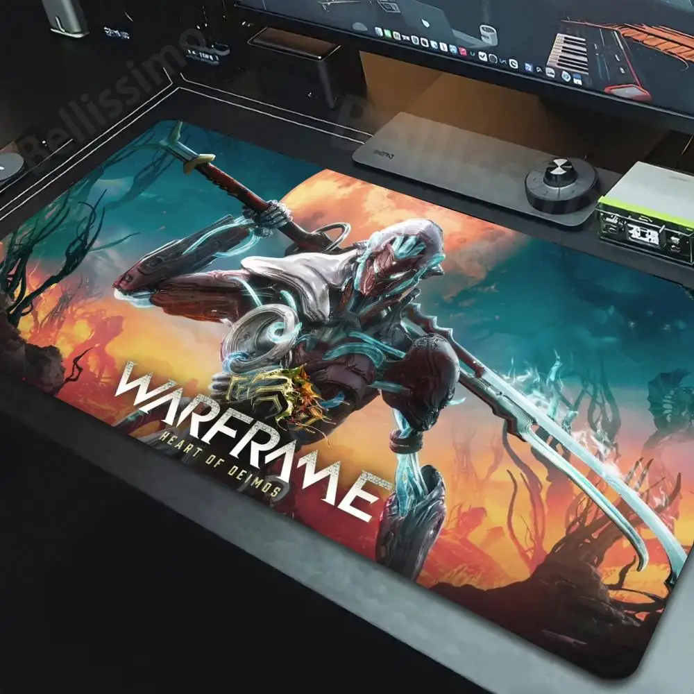 Game Warframes Natural Rubber Gaming mousepad Desk Mat Size for Game Keyboard Pad for Gamer 900x400mm XL