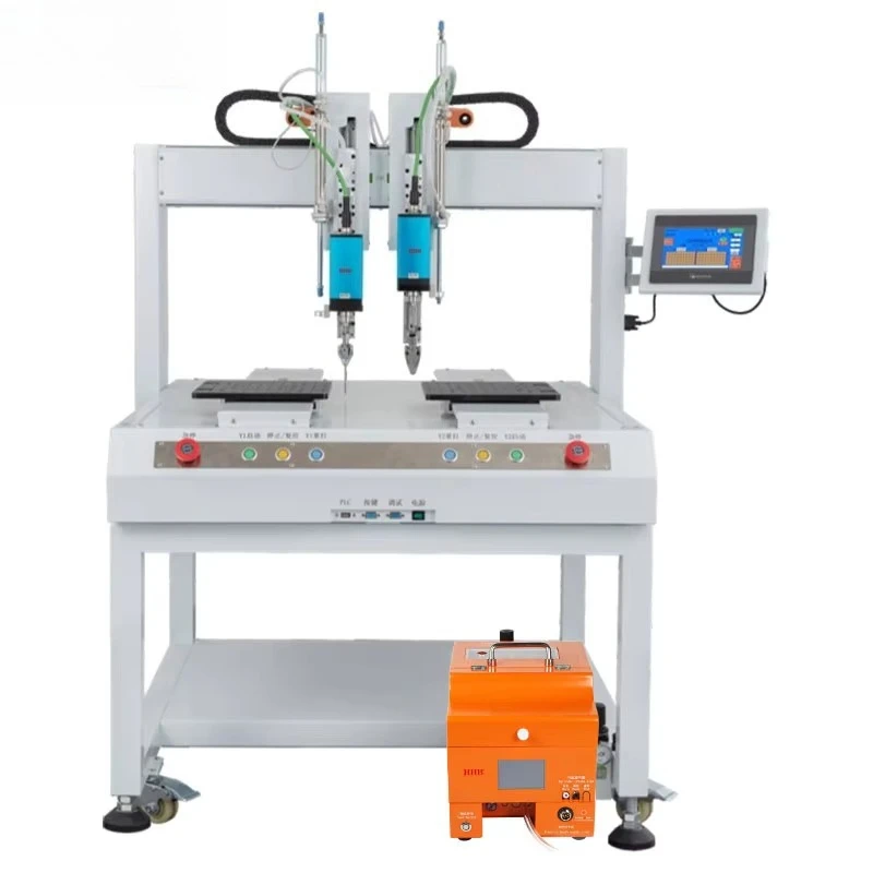 Vertical Double Station 6-axis Blow-type Automatic Screw Tightening Machine