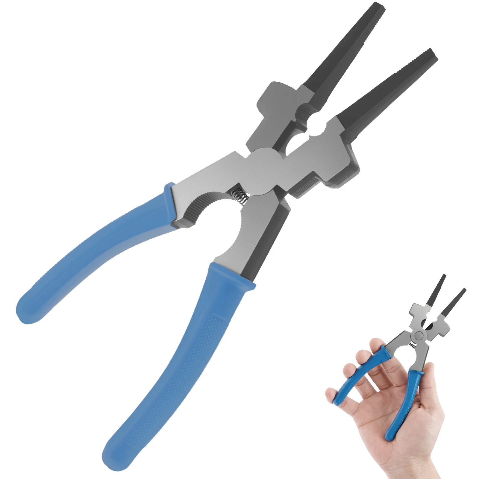 

8-дюймовые сварочные клещи, многофункциональные, из высокоуглеродистой стали, с эргономичной рукояткой, длинногубцы для резки проволоки