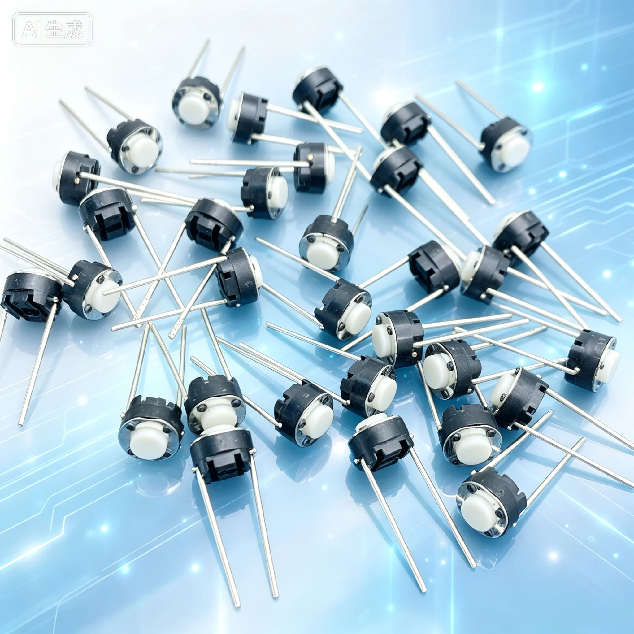 Touch for 664.3 2 Pin DIP Tactile Switch  100pcs