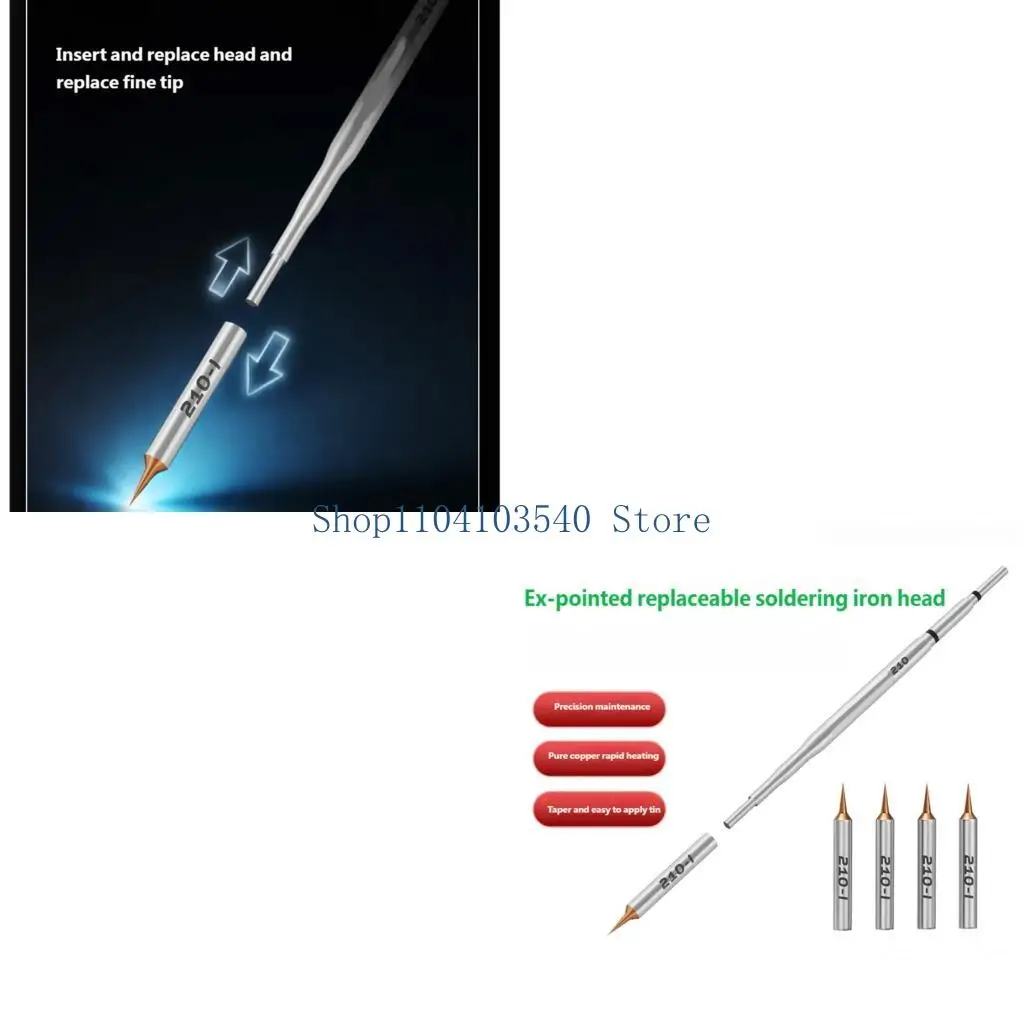 02DC Replaceable Soldering Iron Tip Suitable For Efficient PCB Joystick Module Removal Motherboard Repair