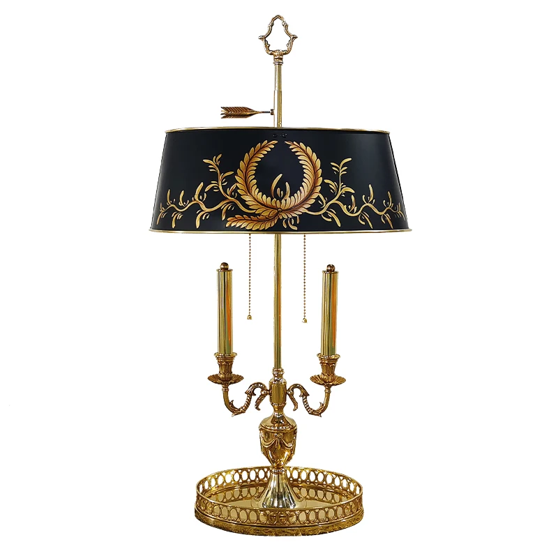 Creative Brass Desk Lamp Shade and Unique Design Emitting Diode Light Nordic Style Home Decor Hotel Desk