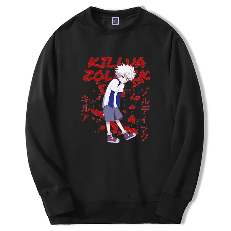 

Hunter X Hunter Sweatshirt Men Women Hot Anime Killua Zoldyck Graphic Harajuku Hoodie Fashion Hip Hop Sportswear Moletom