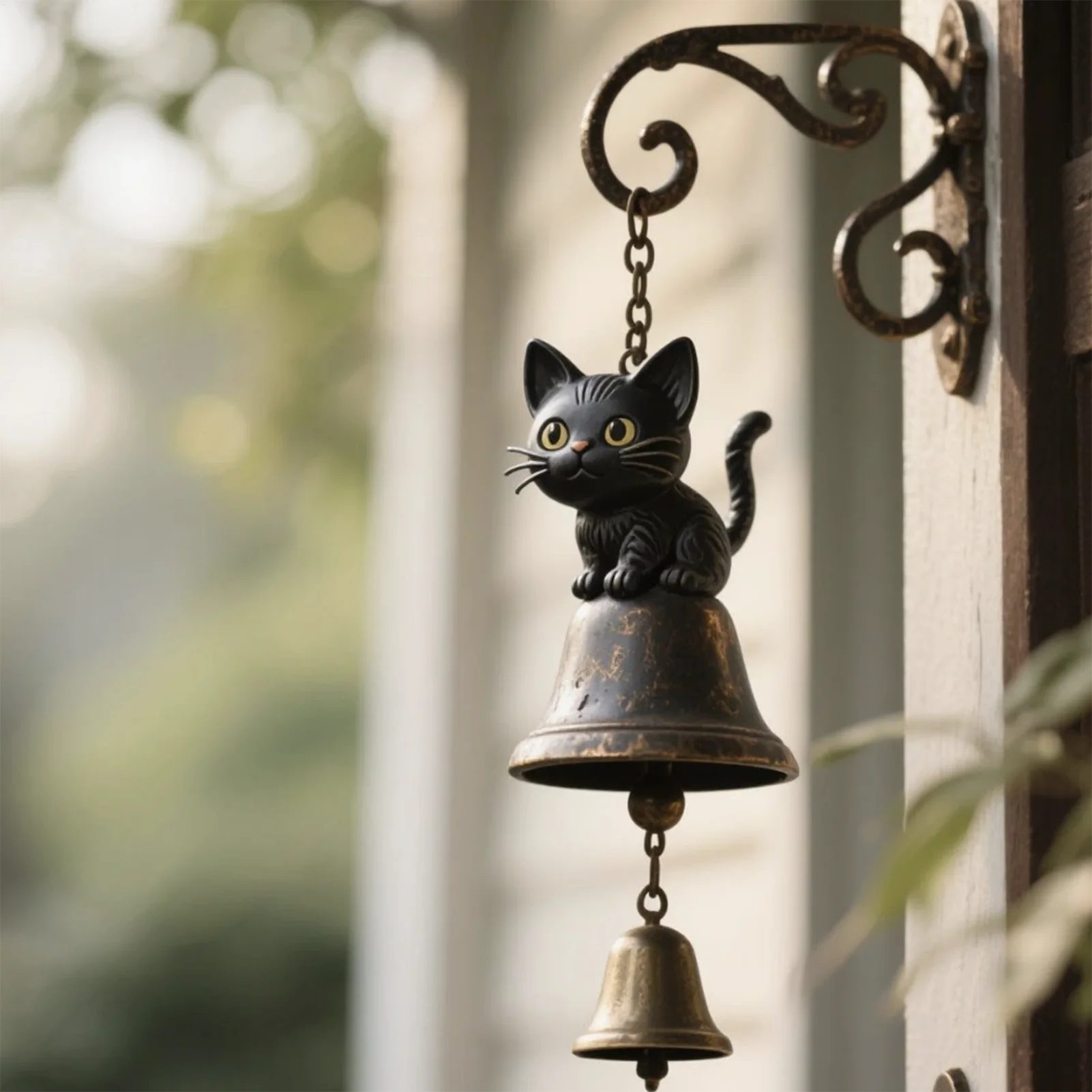

Колокольчики, уличные металлические колокольчики для улицы, металлический художественный орнамент, деревенские уличные украшения для двора, окна, патио, сада