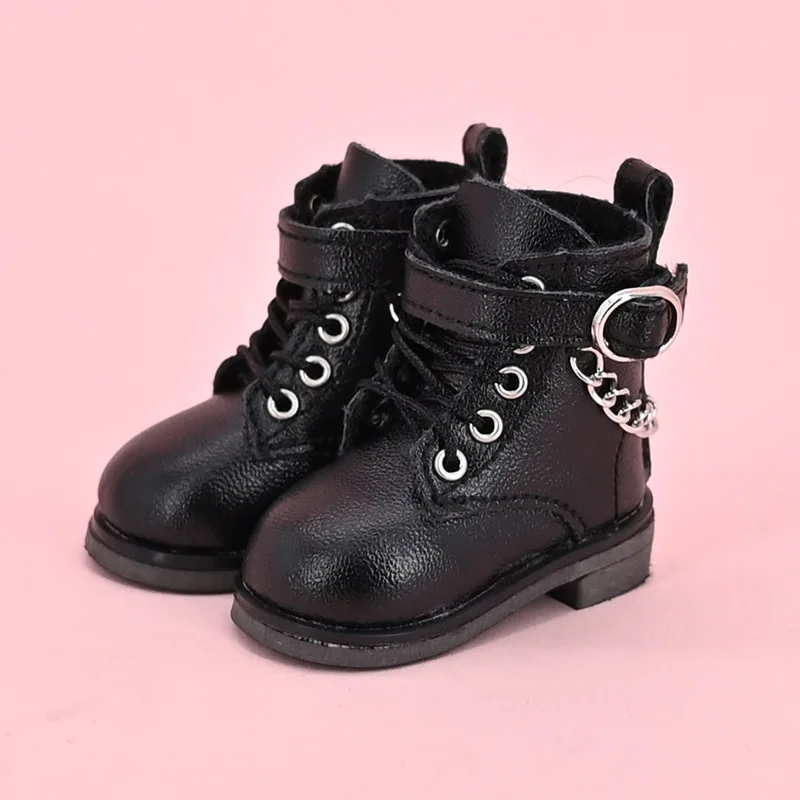 HOUZIWA  BJD Doll Accessories Boots 1/6 BJD Doll Shoes Leather