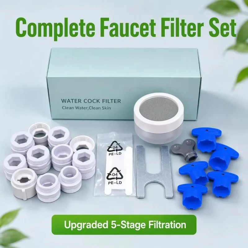 Vitamin C Faucet Water Filter Tap Cartridge Remove Chlorine Aroma Therapy for Bathroom Kitchen Sink Salon Use