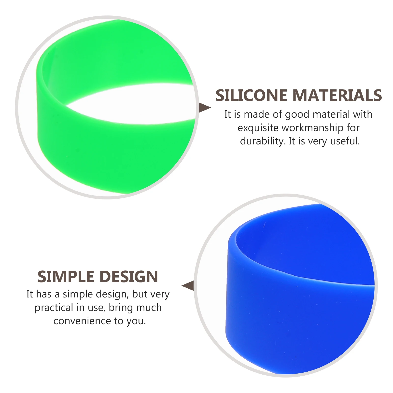 

10 Pcs Dye Sublimation Silicone Tape Elastic Bands Rings Bottles Water for Tumbler Blank