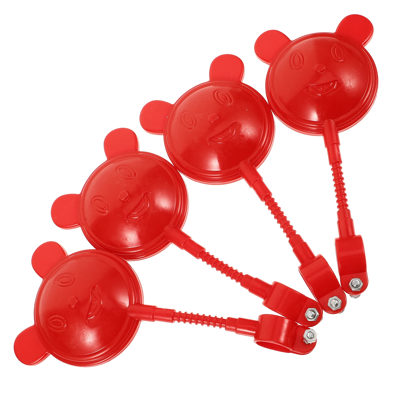 4 قطع مرآة خلفية للدراجة لاستخدام المقود - تعزيز السلامة والرؤية على الدراجات البخارية أو الدراجات ذات سطح عاكس