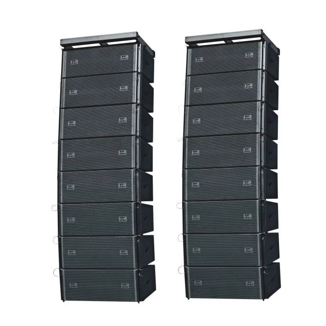 

3 Way Line Array Sound System Active Speakers With 1x1L2" LF ,2x6.5"MF ,2x3"HF Cover 90 E1253 Sub