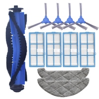 A11R 11PCS Replacement For Proscenic 850T Robotic Vacuum Cleaner Parts Side Brush Mop Cloth Hepa Filter Rags Main Brush Roll