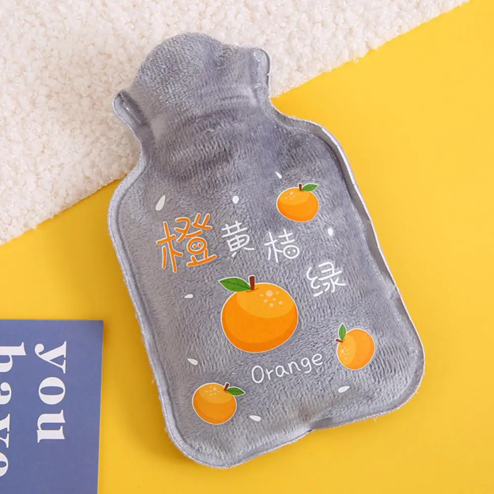 Hand Warmer Hot Water Bag Heat Warm Cute Cartoon Plush Hot Water Bottle Water Filling Keeping Coldproof Soft Warm Heating Pad