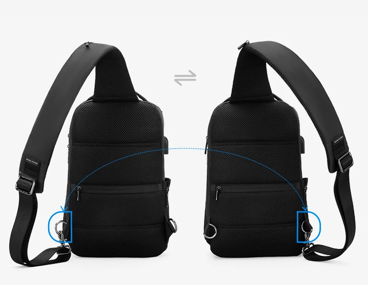 MARK RYDEN Large Capacity Crossbody Shoulder Bag For Men Travel Sling Bag Fits in 11inch Pad