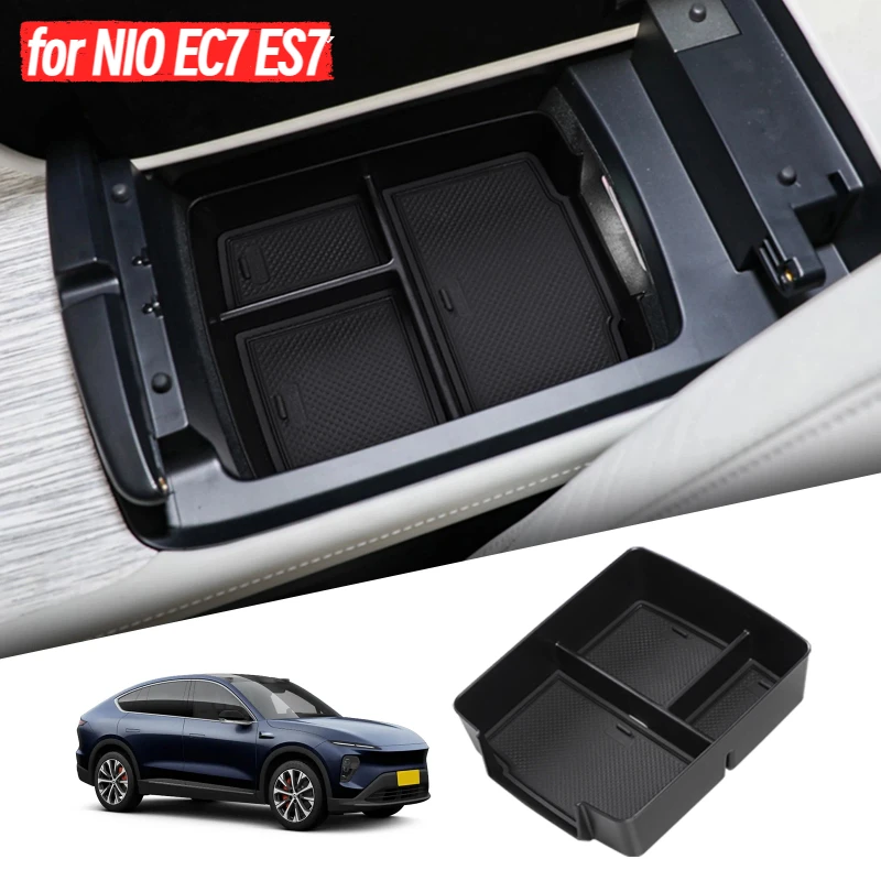

for NIO EC7 ES7 Car Center Console Armrest Storage Box Accessories ABS Organizer Tidying Tray
