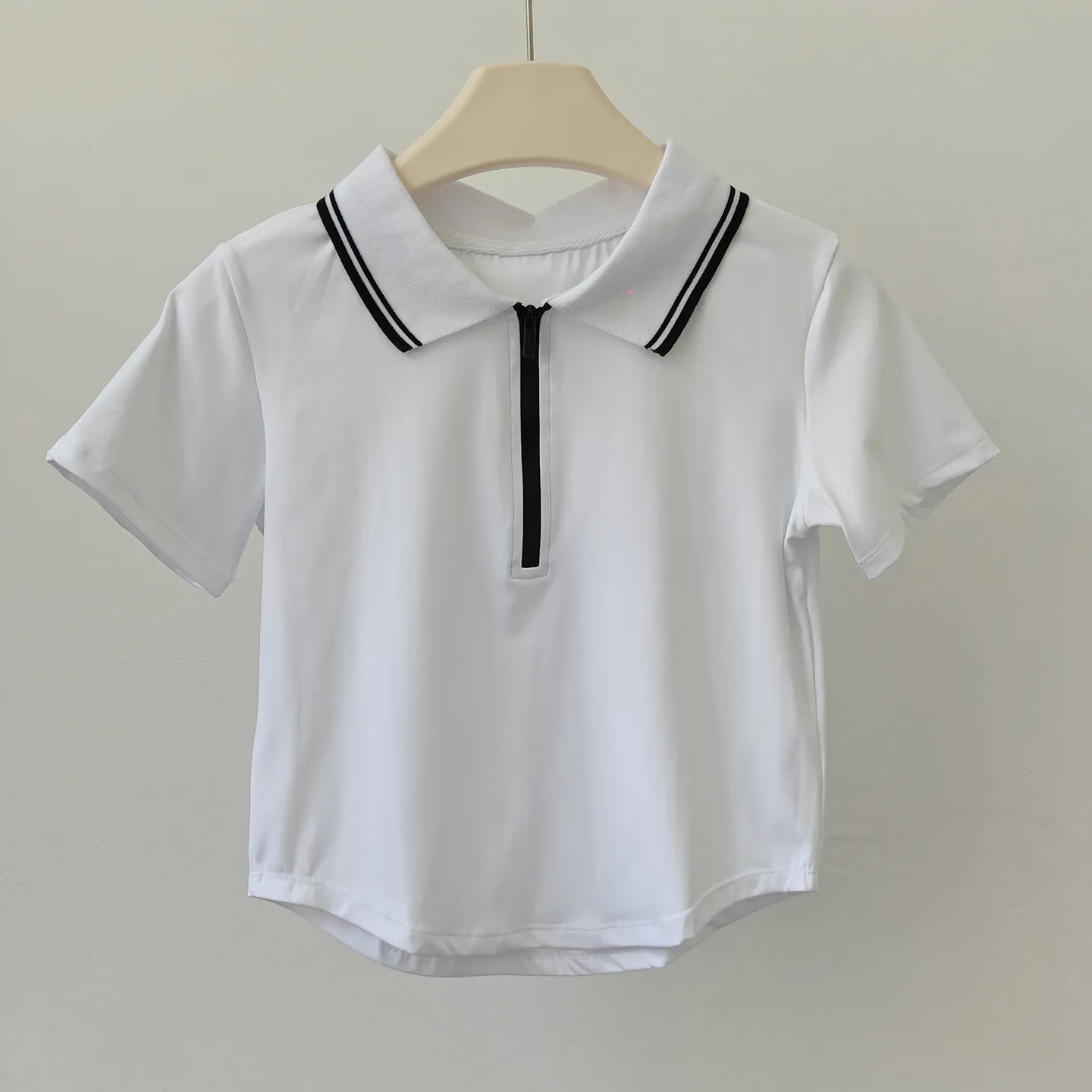 Damen Slim Fit 2-Teiliges Sport-Tennis-Set Polo Sportanzug Elastisches Workout Golf Badminton Trainingsoutfit Slim Fit Trainingsanzüge – Detail 16