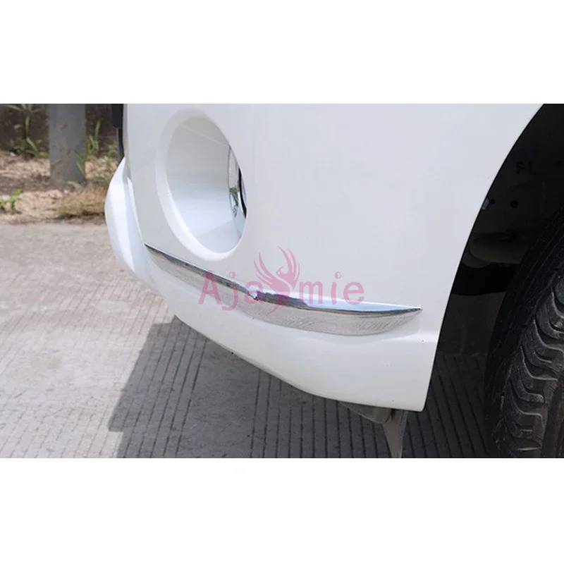 For Toyota Land Cruiser 150 Prado LC150 FJ150 2014-2017 Front Side Bumper Cover Protector Trim Chrome Car Styling Accessories