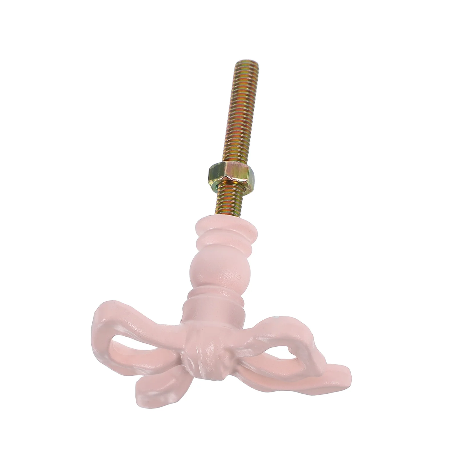 

Bow Drawer Handles Pink Vintage Metal Pulls For Cabinets Dressers Wardrobes Retro Cabinet Knobs Decorative Hardware