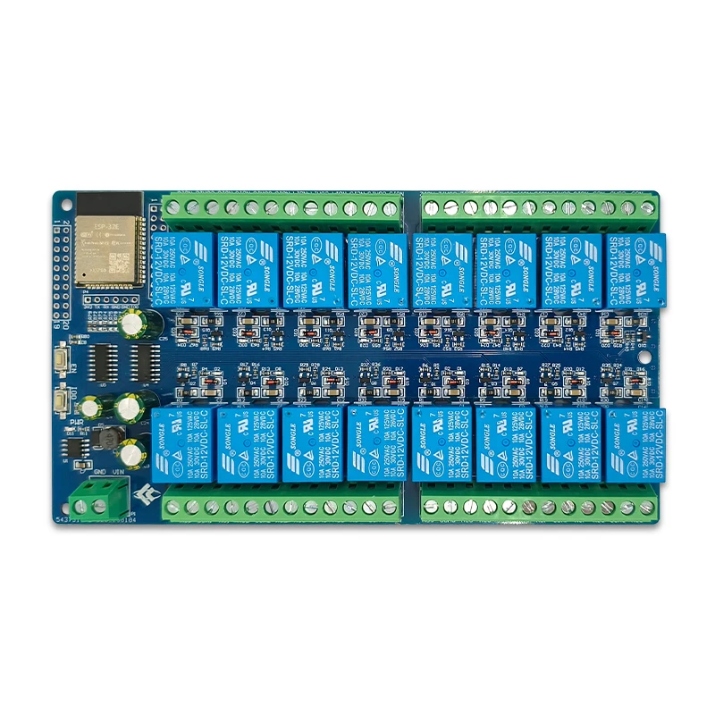 

DC5V power supply ESP32 16 channel relay module development board ESP32-WROOM secondary development