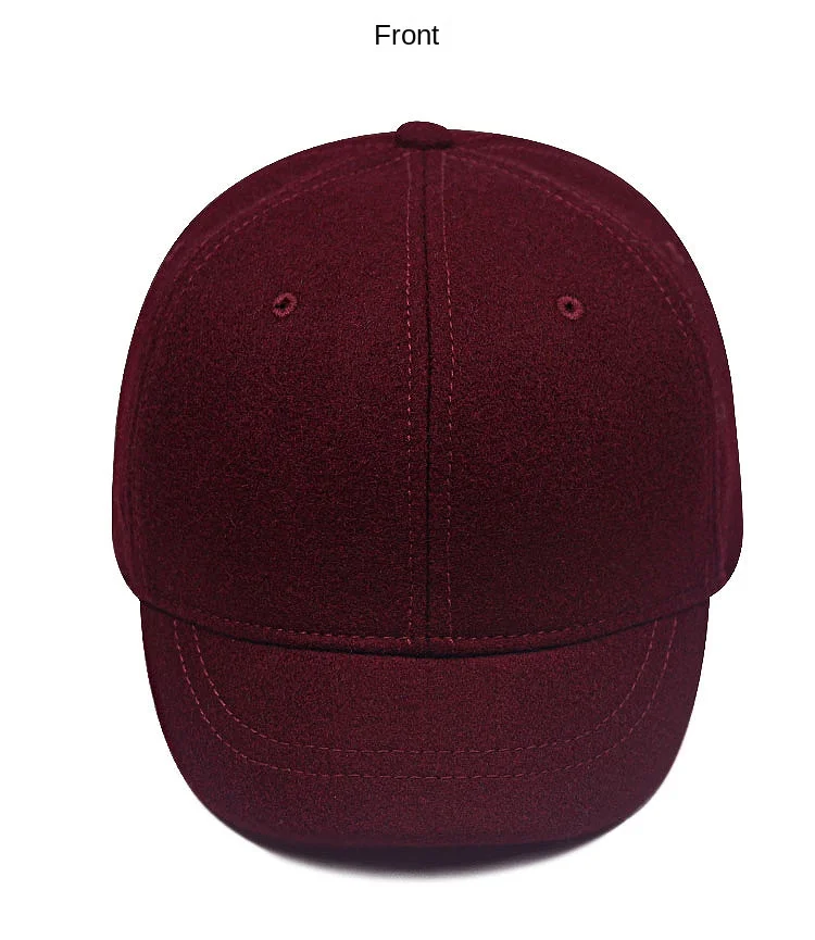 Männer kurze Rechnung Krempe Baseball mützen großer Kopf große Woll mützen männlich plus Größen Filz Leinwand Hysterese nhut 55-60cm 60-65cm – Detail 14