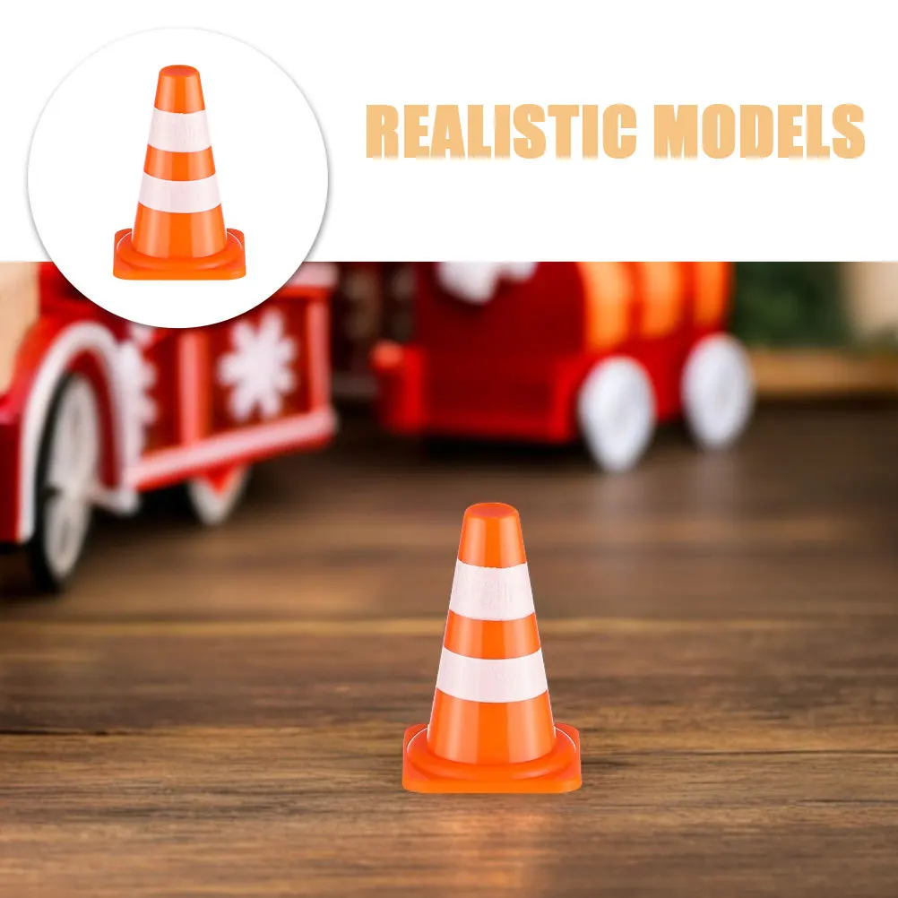 24個入り 子供用 交通オレンジ色 ミニ道路標識 小型安全バリケード 駐車場用 運転ルール学習用 交通コーンセット