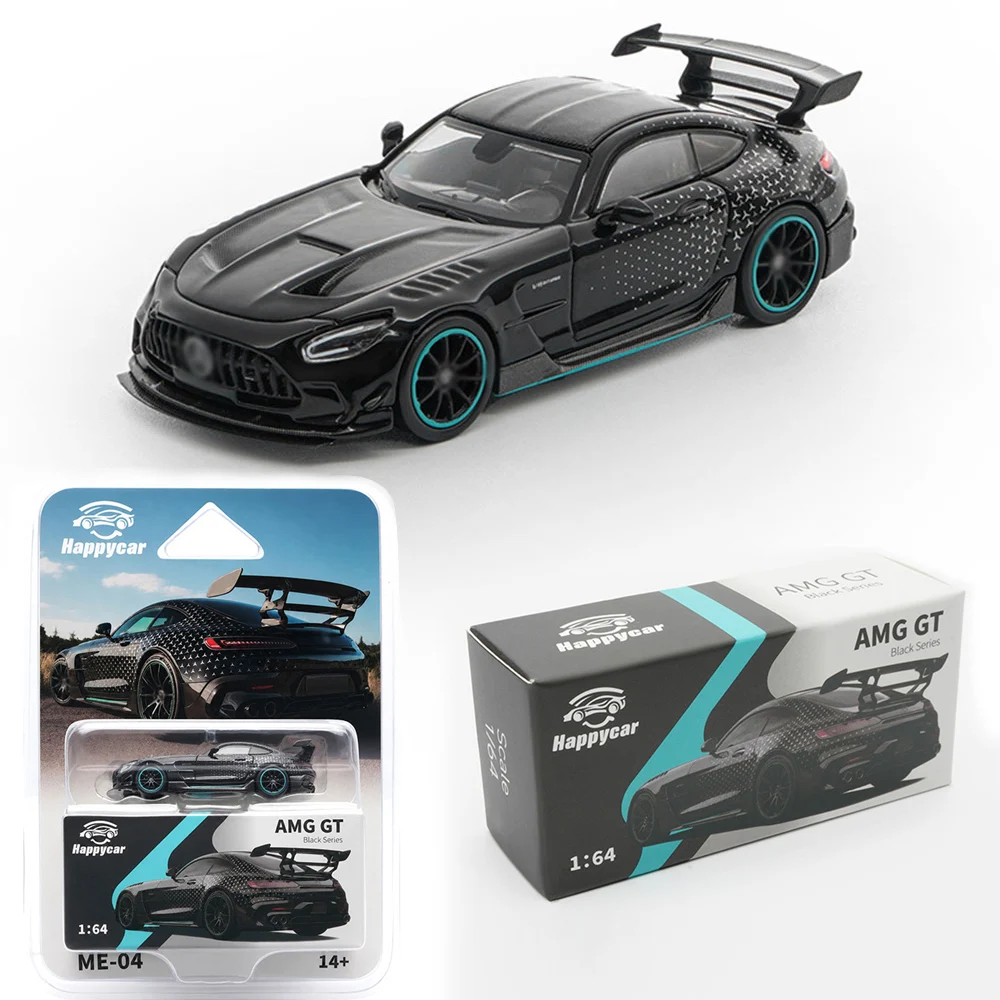 HappyCar 1/64 AMG GT Diecast Car Model  German Sports Car Alloy Collectible Gift