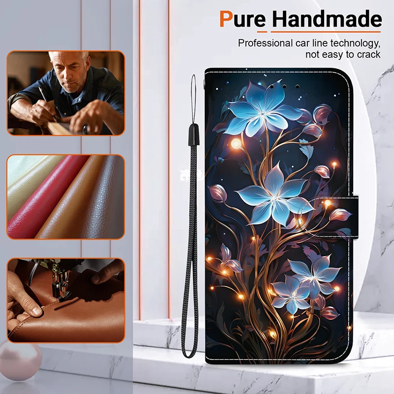 Stand Flip Wallet Case für iPhone 11 12 13 14 15 16 17 Pro Max XR 14 15 16 Plus 16e 17 Air Leder Schutzhülle – Detail 25