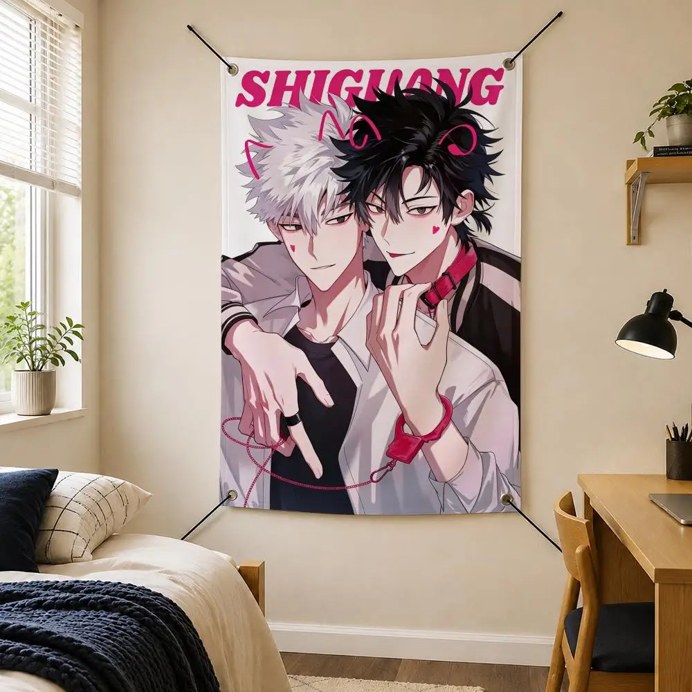 Chinese Anime L-Link Click Flags Flag for Bedroom Garage Home Bar Gaming Room Dorm Wall Decor Gift