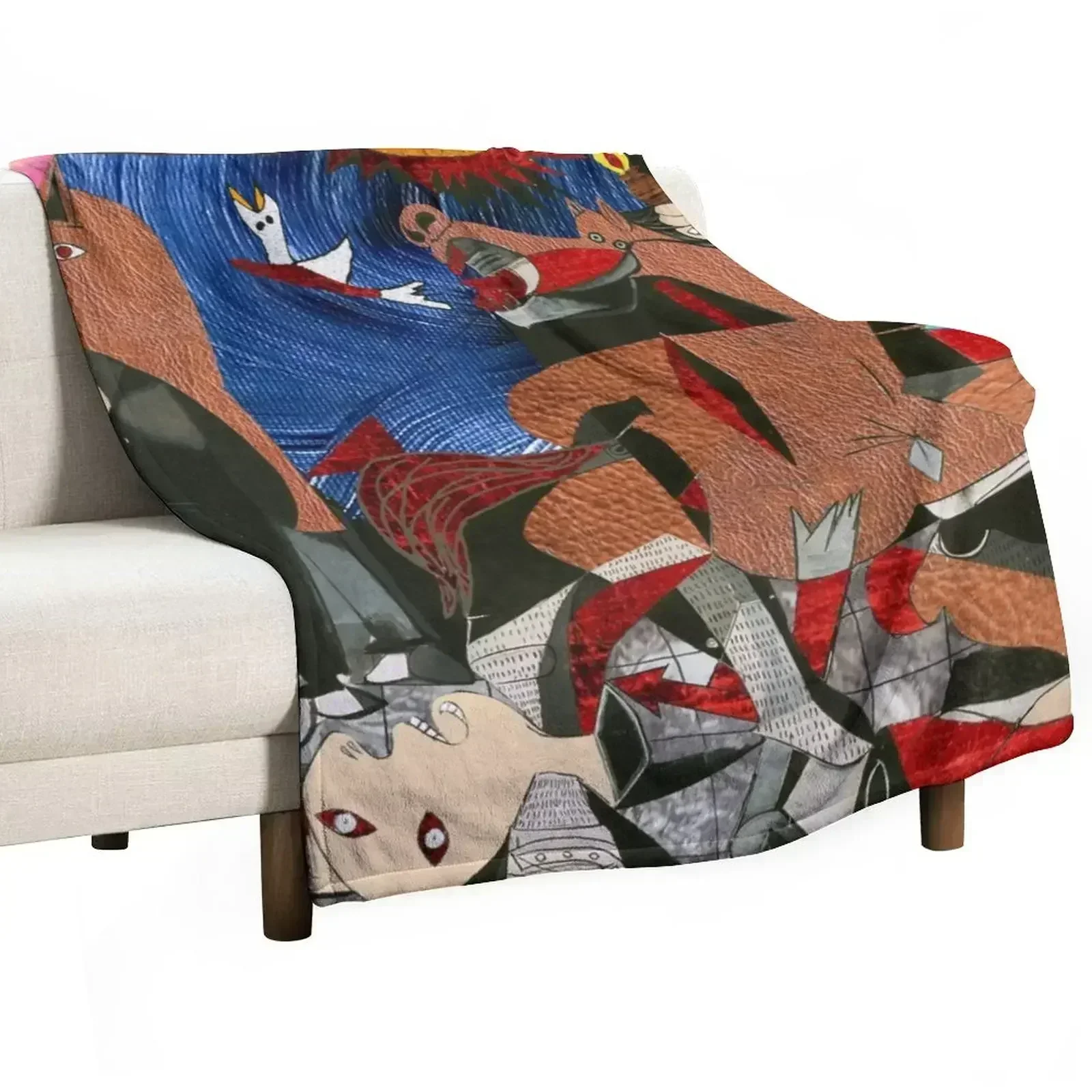 Guernica in color Throw Blanket Hairys Baby Softest Moving Blankets