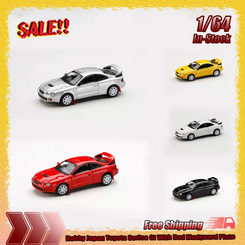 

New Hobby Japan 1:64 Toyota Serica Gt With Red Mudguard Plate Simulation Alloy Miniature Die-Cast Car Model Custom Children Toys