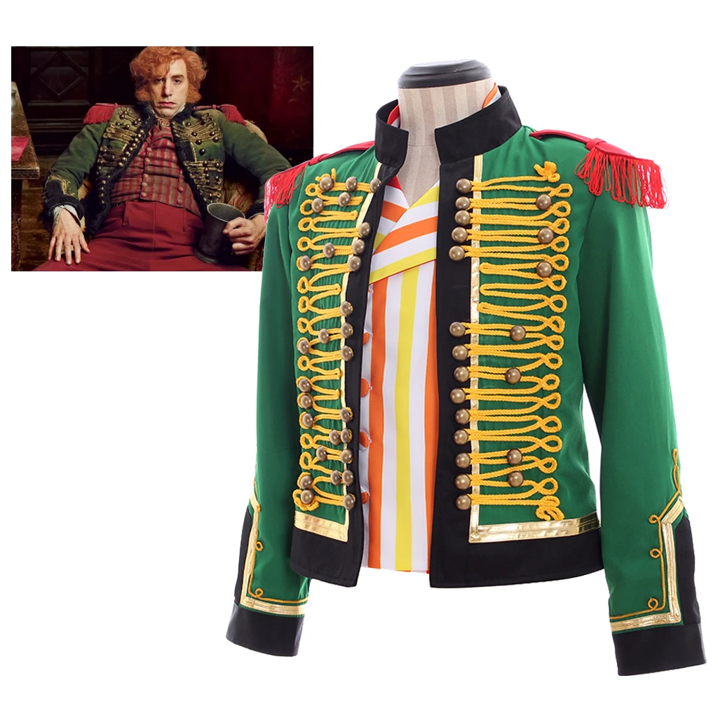 Movie Les Miserables Monsieur Thenardier Cosplay Costume Green Jacket And Vest Set Adult Men Stage Performance Uniform