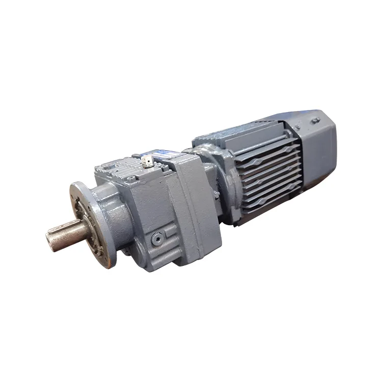 RF سلسلة الأسنان الصلبة مضمنة إخراج محوري شفة قدم شنت مخفض حلزوني علبة التروس حلزونية مخفض التروس الحلزونية