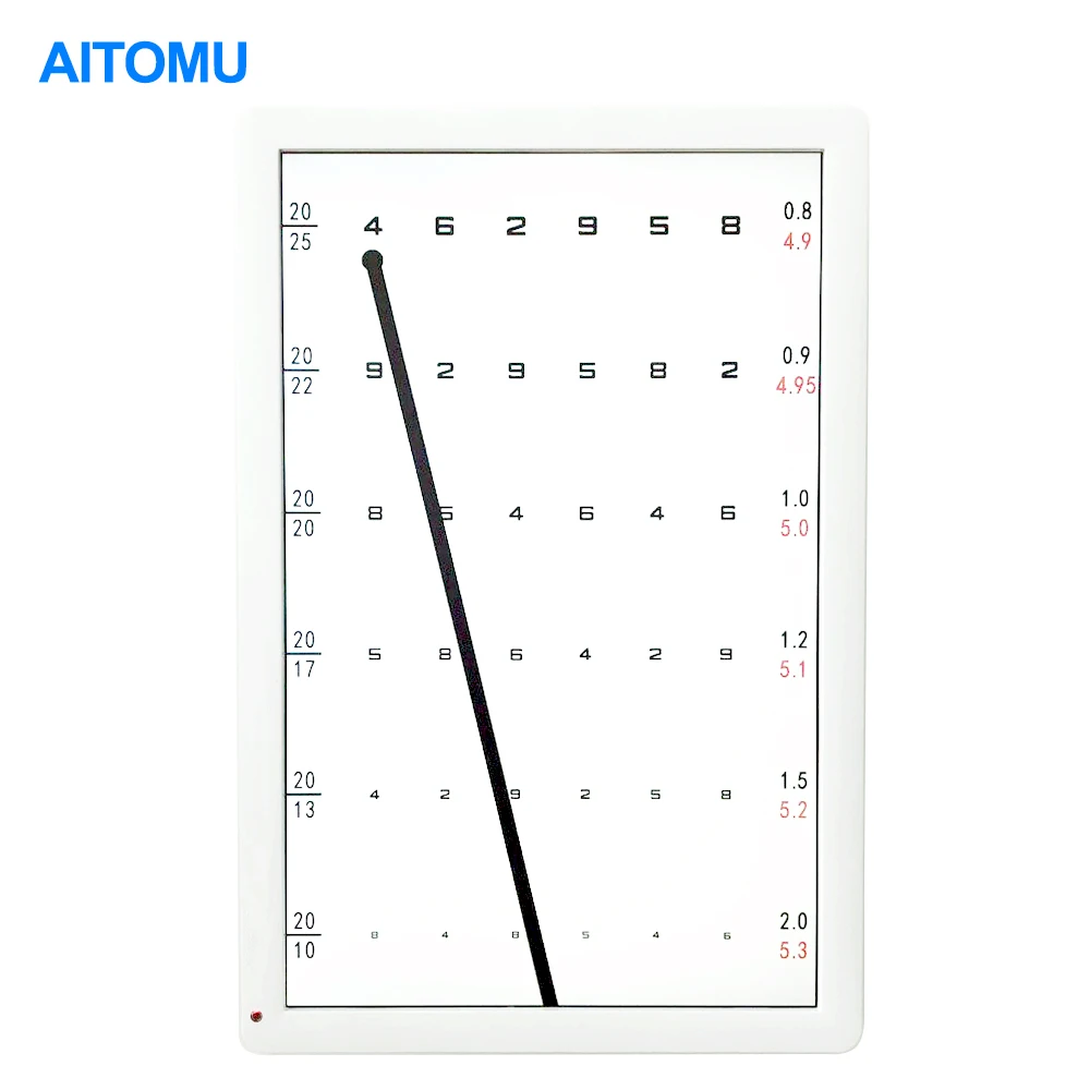 

CL-19P Acuity Optotype Chart LCD White Vision Chart Panel LED Screen Visual Acuity Testing Chart Tester Monitor