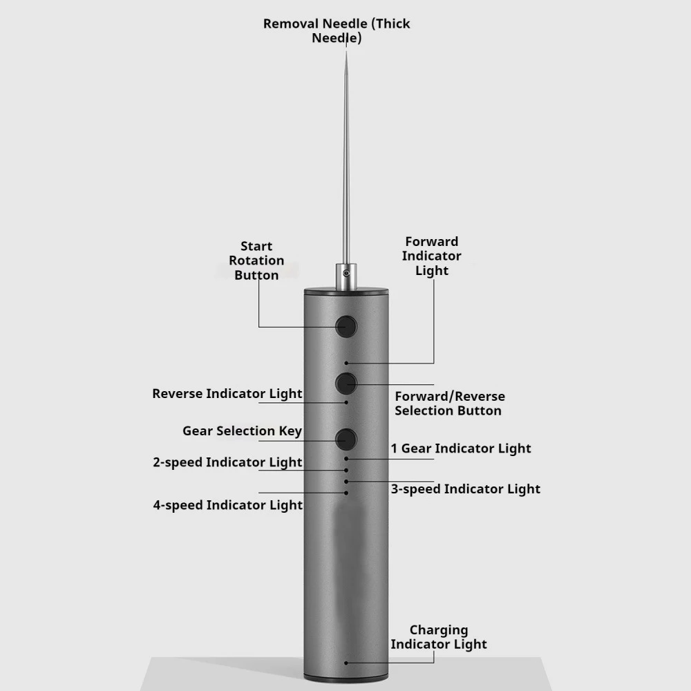 

CJ-3 Electric Glue Remover Pen Metal Shell 4 Speed Adjustable Forward Reverse Type-C Rechargeable LCD for Mainboard Repair Tools