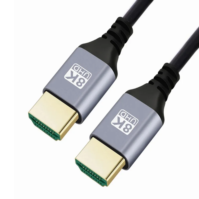 สายเคเบิล HDMI-Compatible2.1V 1เมตร8K 60Hz 4K 120Hz 48Gbps Arc HDCP ความเร็วสูงพิเศษ HDR สำหรับทีวี HD แล็ปท็อปโปรเจคเตอร์ PS4 PS5