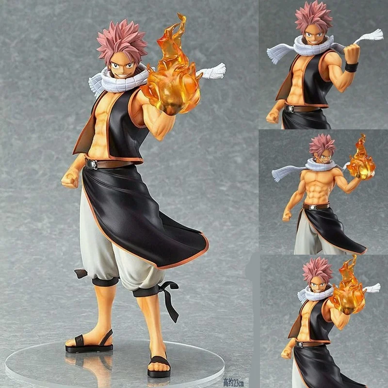 Anime Periférico Action Figure Toy para Crianças, Boneca De Pé, Fairy Tail, Etherious Natsu Dragneel, GK Model, 23cm, Dígito Presente Pvc