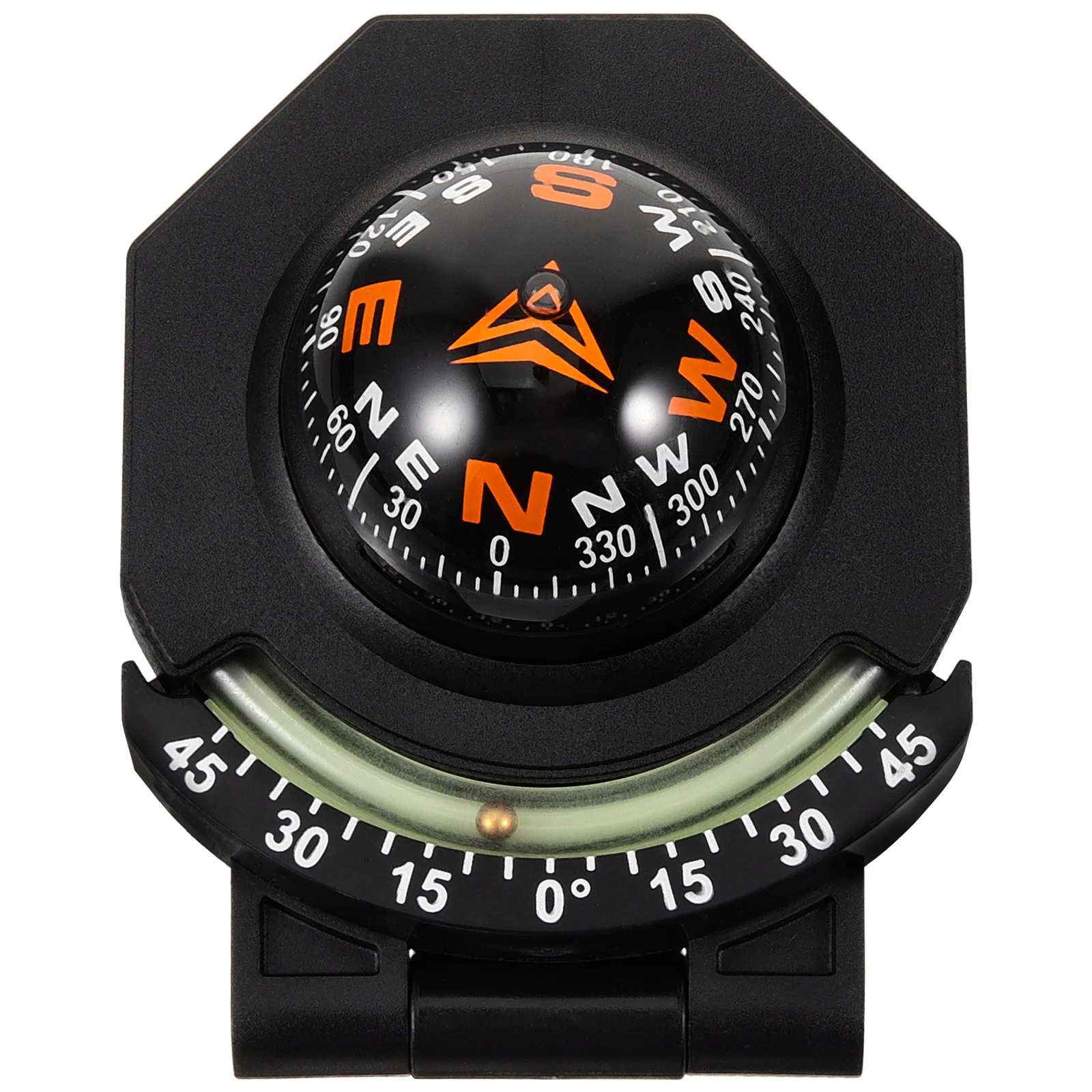 

Car Dash Compass Foldable Tilt Angle Measurement Night Glow Car Decoration Compass Ball Acrylic ABS Material Easy Installation