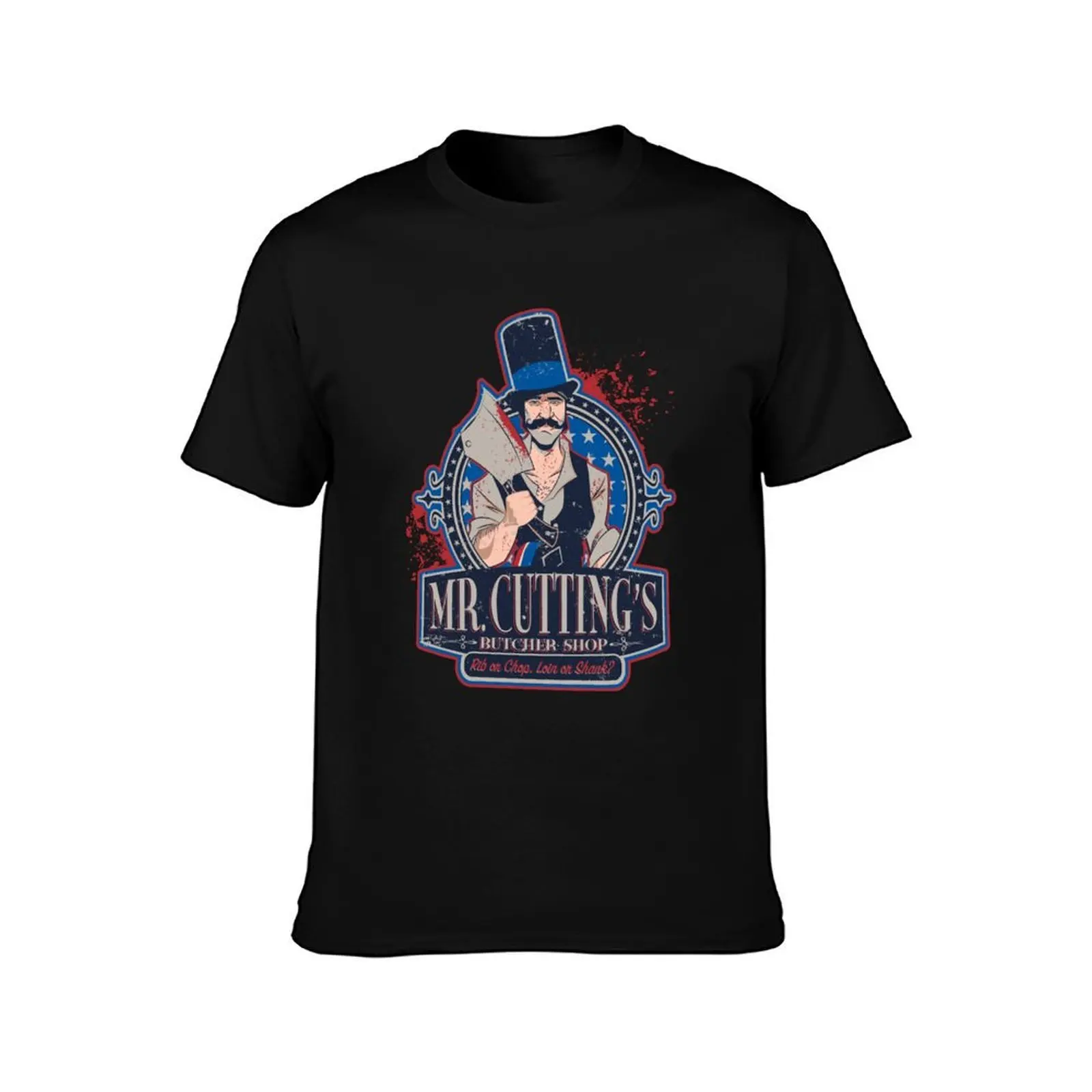 Bill The Butcher - Mr. Cutting design by Corrose T-Shirt, Summer Casual Cotton Tee, Oversized Streetwear Tops, Unisex Men Women