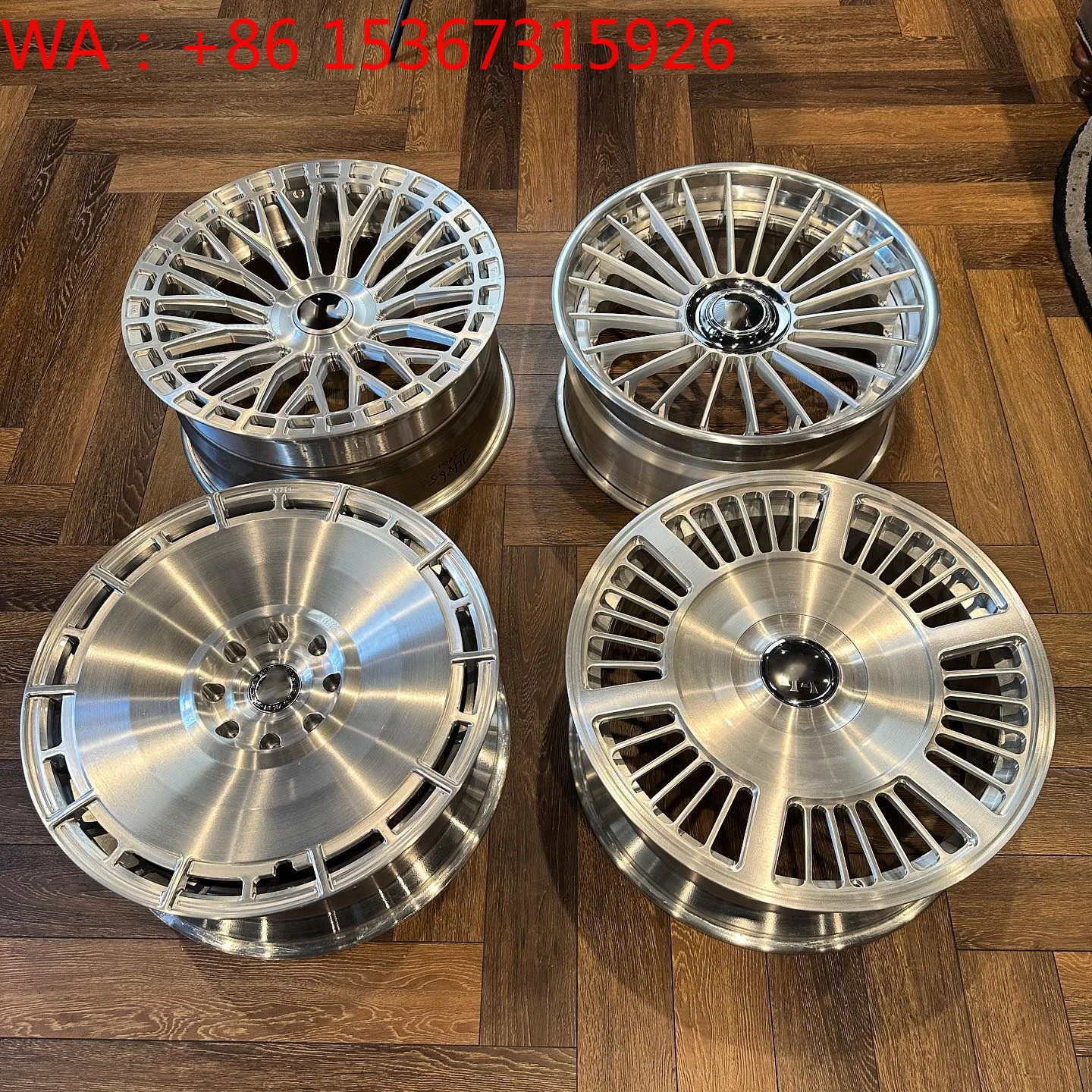 New Arrival Custom Black Silver Monoblock Forged Wheels High Quality 6061 T6 Alloy Passenger Car Wheel Rims Factory Supply