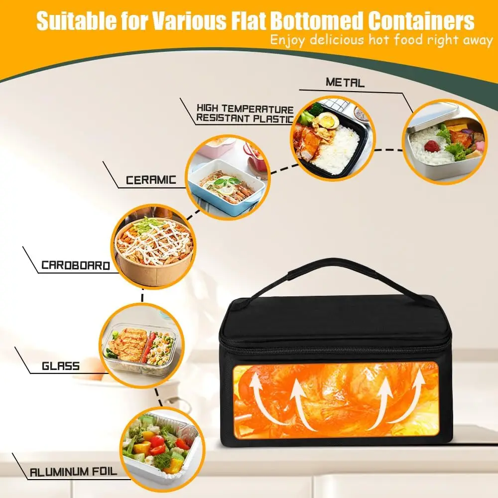 2025 فرن محمول جديد 100 وات سخان طعام، سخان طعام كهربائي للكبار