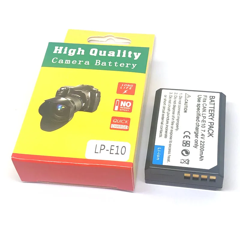 LC-E10  LP-E10 Camera Battery For Canon EOS Rebel T3 T5 T6 T7 T100 Kiss X50 X70 X90 X80 1500D 4000D 2000D 1300D 1100D 1200D