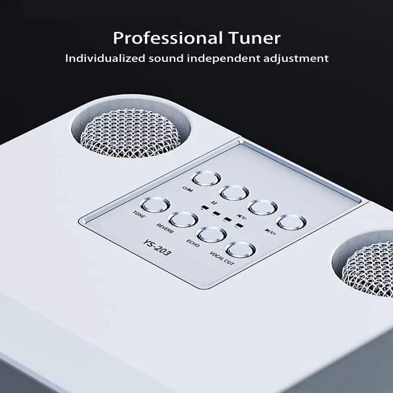 2025 مضخم صوت جديد مكبر صوت لاسلكي للغناء ميكروفونات مزدوجة لحفلات الزفاف المنزلية في الهواء الطلق #1