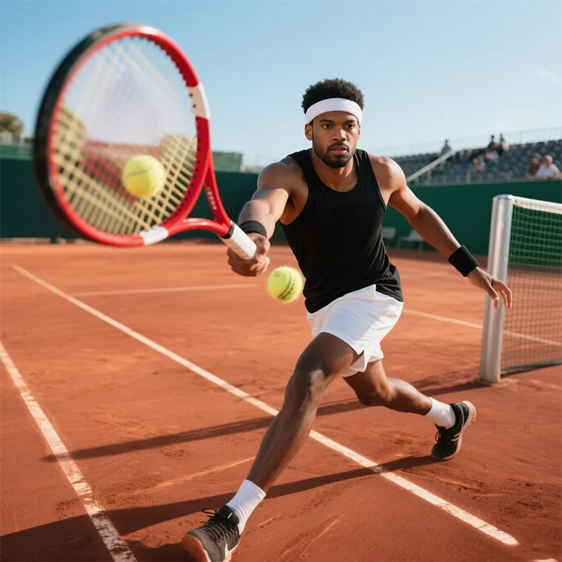 

Adult tennis racket 27 inches Strength racket Blue and Red adolescent men women high elasticity Training Webcam Professional
