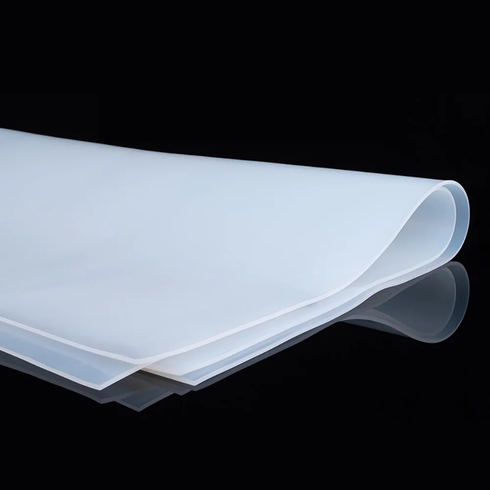 Black Red Translucent High Temperature Resistance Silicone Pad Gasket 500x500mm 1mm to 4mm Silicone Rubber Sheet Plate