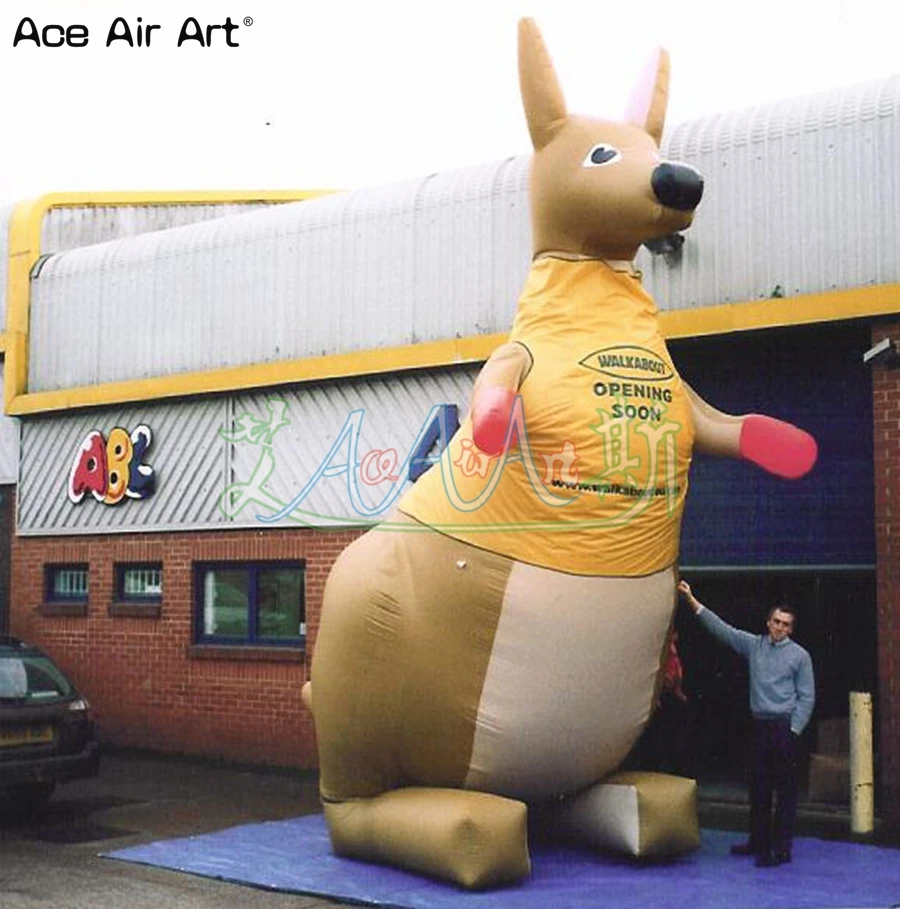 

210D Oxford Durable Combatant Kangaroo Model,Inflatable Kangaroo Animal For Outdoor Promotion Event Party Made By Ace Air Art