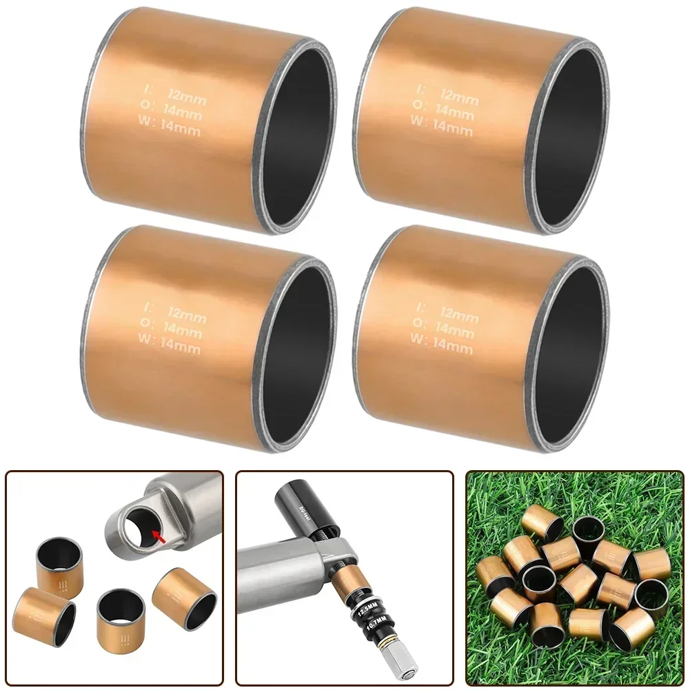 4Pcs 14mm Bicycle Rear Shock Absorber Rear Shock Bushings Bush Bushing For Mountain Bike Cycling Shock Absorbers Bushings